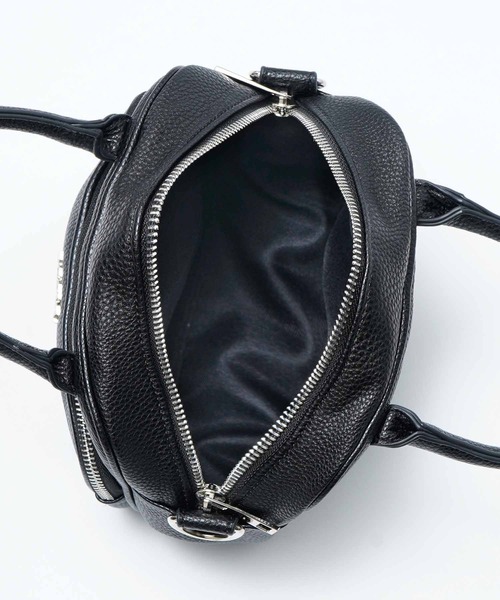 X-girl(エックスガール)の「定番|FAUX LEATHER 2WAY SHOULDER BAG/フェイクレザー2WAYショルダーバッグ(ショルダーバッグ・レディース・ブラック・ONE SIZE)」の5枚目の写真