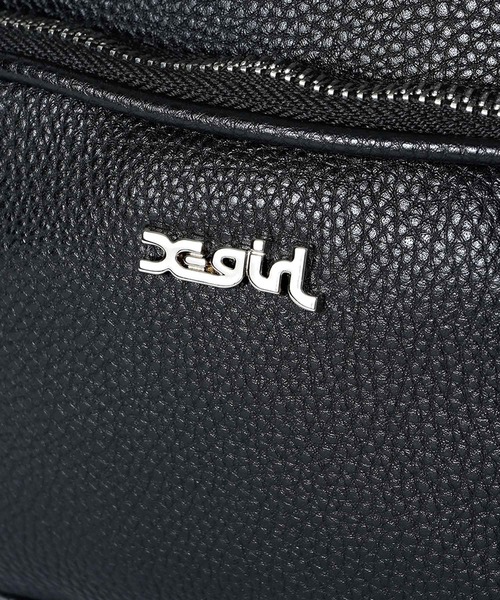 X-girl(エックスガール)の「定番|FAUX LEATHER 2WAY SHOULDER BAG/フェイクレザー2WAYショルダーバッグ(ショルダーバッグ・レディース・ブラック・ONE SIZE)」の10枚目の写真