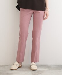 INDIVI | 【褒められパンツ/UVケア】麻混ストレッチストレートパンツ(その他パンツ)