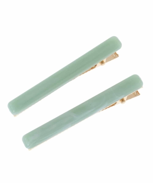 a.v.v（アーヴェヴェ）の「【2ピースSET】淡色マーブルバレッタ（バレッタ/ヘアクリップ・レディース・ミント/クリーム/ライトピンク・38）」の4枚目の写真