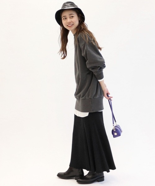 JOURNAL STANDARD relume（ジャーナルスタンダード　レリューム）の「《WEB限定追加2》コットンマーメイドイージースカート（スカート・レディース・ブラック・FREE）」の4枚目の写真