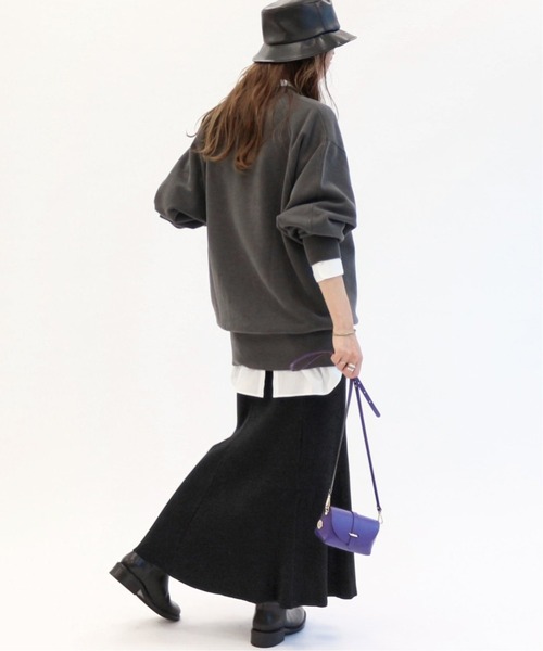 JOURNAL STANDARD relume（ジャーナルスタンダード　レリューム）の「《WEB限定追加2》コットンマーメイドイージースカート（スカート・レディース・ブラック・FREE）」の6枚目の写真