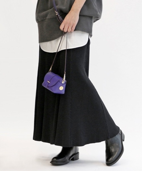 JOURNAL STANDARD relume（ジャーナルスタンダード　レリューム）の「《WEB限定追加2》コットンマーメイドイージースカート（スカート・レディース・ブラック・FREE）」の14枚目の写真