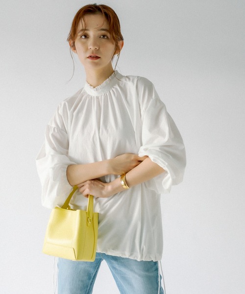 maison-vincent（メゾンヴァンサン）の「Maison Vincent /メゾンヴァンサン/カラートート（ハンドバッグ・レディース・イエロー/グリーン・FREE）」の9枚目の写真