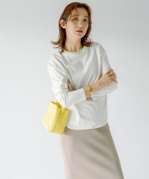 maison-vincent（メゾンヴァンサン）の「Maison Vincent /メゾンヴァンサン/カラートート（ハンドバッグ・レディース・イエロー/グリーン・FREE）」の11枚目の写真