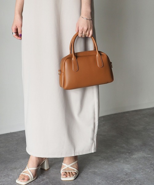 Riberry(リベリー)の「ワイドスクエアミニボストンバッグ(ボストンバッグ・レディース・ホワイト/ブラック/ブラウン/ダークブラウン・FREE)」の9枚目の写真