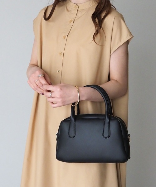 Riberry(リベリー)の「ワイドスクエアミニボストンバッグ(ボストンバッグ・レディース・ホワイト/ブラック/ブラウン/ダークブラウン・FREE)」の12枚目の写真