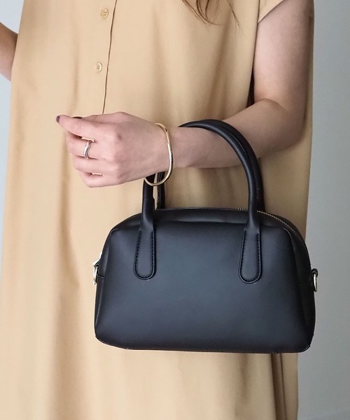 Riberry(リベリー)の「ワイドスクエアミニボストンバッグ(ボストンバッグ・レディース・ホワイト/ブラック/ブラウン/ダークブラウン・FREE)」の13枚目の写真