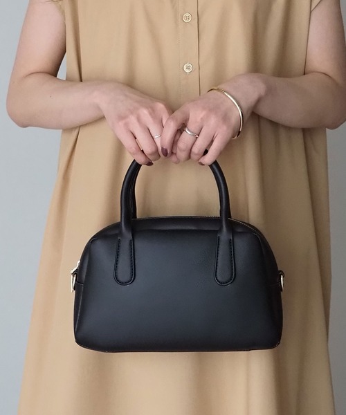 Riberry(リベリー)の「ワイドスクエアミニボストンバッグ(ボストンバッグ・レディース・ホワイト/ブラック/ブラウン/ダークブラウン・FREE)」の14枚目の写真