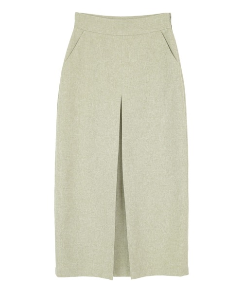 titivate(ティティベイト)の「リネンライクフロントタックロングタイトスカート(スカート・レディース・ブラック/ライトブラウン/ブルー系その他/ライトカーキ・S/M/L)」の7枚目の写真