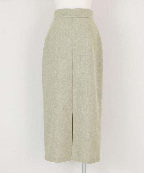 titivate(ティティベイト)の「リネンライクフロントタックロングタイトスカート(スカート・レディース・ブラック/ライトブラウン/ブルー系その他/ライトカーキ・S/M/L)」の20枚目の写真