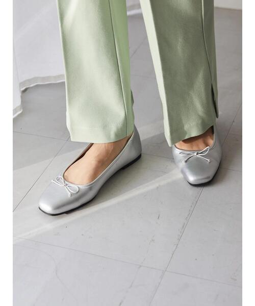 AMERICAN HOLIC（アメリカンホリック）の「メタリックバレエシューズ（パンプス・レディース・シルバー/ゴールド・S/M/L）」の3枚目の写真