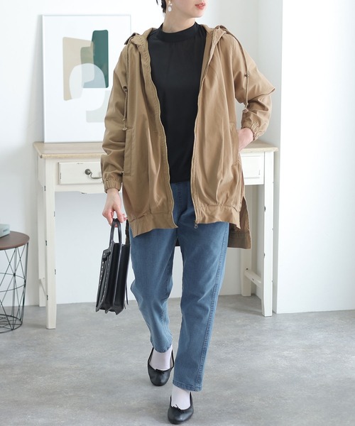 ElegChic(エレグシック)の「ストレッチデニムアンダーパンツ(デニムパンツ・レディース・ネイビー/ブルー・M/L/XL/4L/3L)」の9枚目の写真