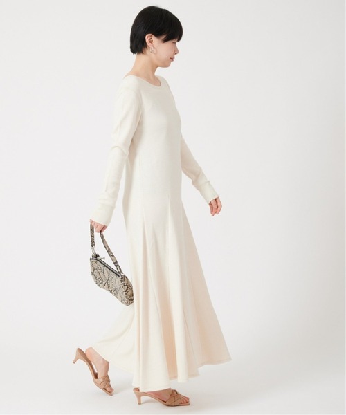 U by SPICK&SPAN(ユーバイスピックアンドスパン)の「≪追加≫サーマルドレス2◆(ワンピース・レディース・グレー/アイボリー・FREE)」の14枚目の写真