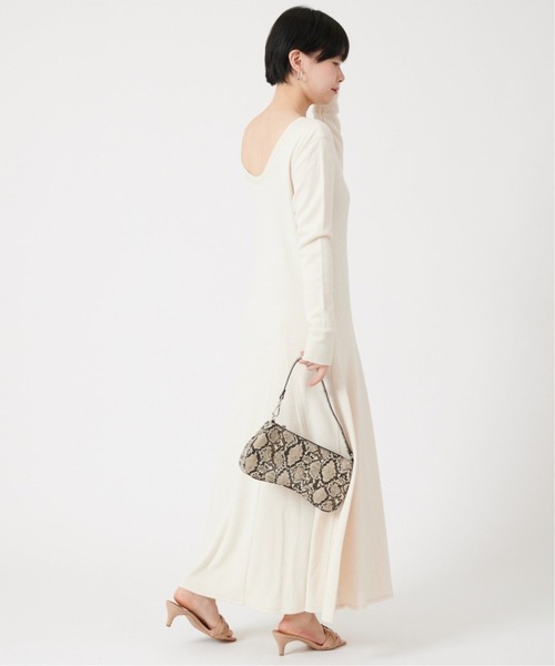 U by SPICK&SPAN(ユーバイスピックアンドスパン)の「≪追加≫サーマルドレス2◆(ワンピース・レディース・グレー/アイボリー・FREE)」の15枚目の写真