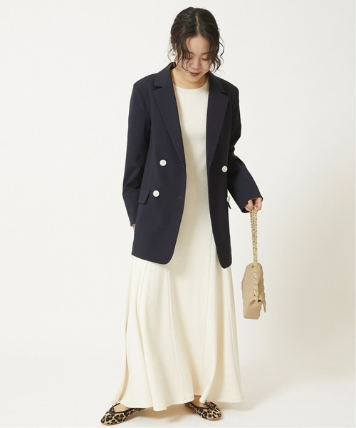 U by SPICK&SPAN(ユーバイスピックアンドスパン)の「≪追加≫サーマルドレス2◆(ワンピース・レディース・グレー/アイボリー・FREE)」の18枚目の写真