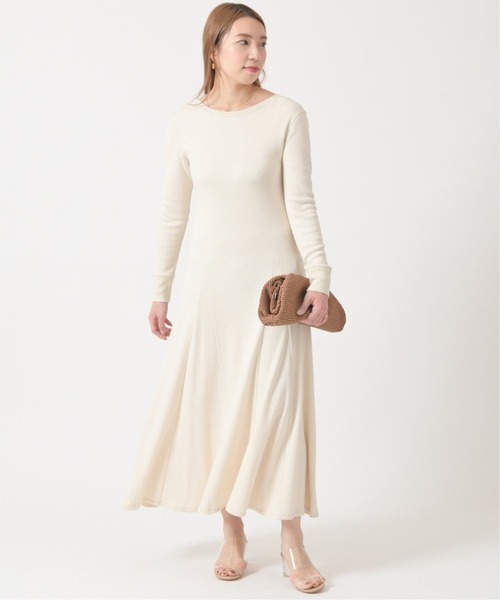 U by SPICK&SPAN(ユーバイスピックアンドスパン)の「≪追加≫サーマルドレス2◆(ワンピース・レディース・グレー/アイボリー・FREE)」の21枚目の写真