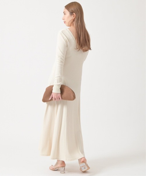 U by SPICK&SPAN(ユーバイスピックアンドスパン)の「≪追加≫サーマルドレス2◆(ワンピース・レディース・グレー/アイボリー・FREE)」の22枚目の写真