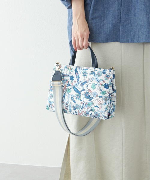 russet(ラシット)の「<SHOPPER>トートバッグS/Flower Series(CE-215)(ショルダーバッグ・レディース・ブルー・FREE)」の16枚目の写真