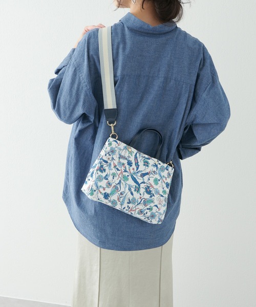 russet(ラシット)の「<SHOPPER>トートバッグS/Flower Series(CE-215)(ショルダーバッグ・レディース・ブルー・FREE)」の18枚目の写真