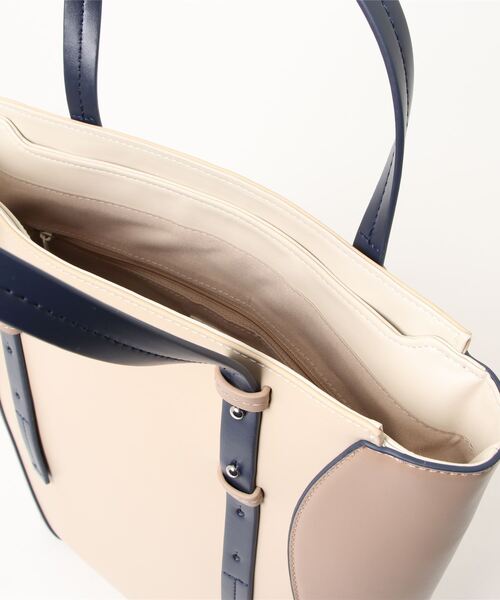 Casselini（キャセリーニ）の「【Casselini / キャセリーニ】リップルトートバッグ（トートバッグ・レディース・ベージュ/ブラック・FREE）」の5枚目の写真