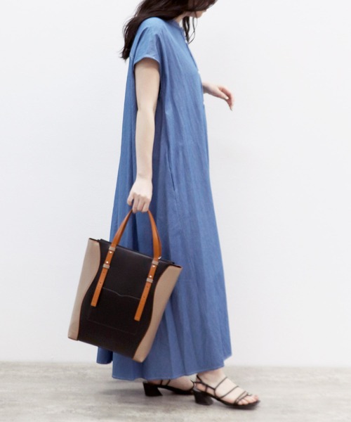 Casselini（キャセリーニ）の「【Casselini / キャセリーニ】リップルトートバッグ（トートバッグ・レディース・ベージュ/ブラック・FREE）」の10枚目の写真