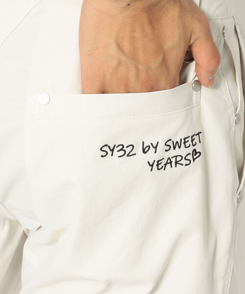 SY32 by SWEET YEARS（エスワイサーティトゥバイスィートイヤーズ）の「SY32 by SWEETYEARS /エスワイサーティトゥバイ スィートイヤーズ/オックスハーフパンツ（その他パンツ・メンズ・ホワイト/ブラック・LARGE/MEDIUM/X-LARGE）」の8枚目の写真