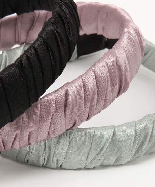 ALAND(エーランド)の「3.3Field Trip/TWIST SILKYヘアバンド 2279038(カチューシャ・レディース・ブラック/ピンク/ライトグリーン・FREE)」の6枚目の写真
