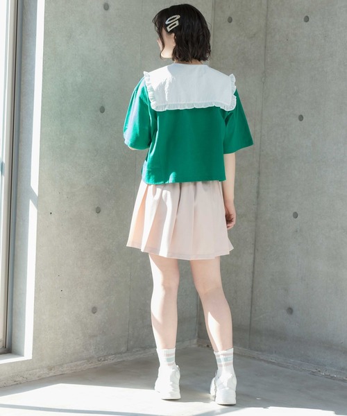repipi armario(レピピ アルマリオ)の「セーラー襟フリルブラウス(シャツ/ブラウス・キッズ・グレー/ホワイト/ブラック系その他・SMALL/MEDIUM/LARGE)」の15枚目の写真