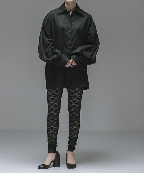 URBAN RESEARCH（アーバンリサーチ）の「ambiguous　Lace Long Leggings（レギンス/スパッツ・レディース・ブラック/ホワイト・FREE）」の4枚目の写真