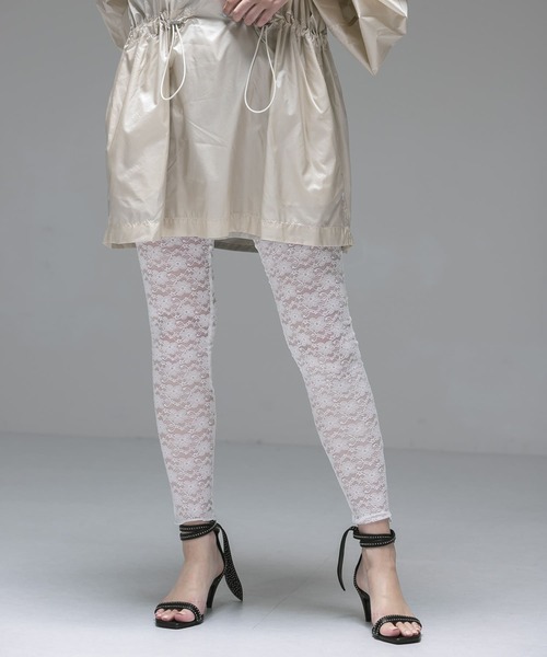 URBAN RESEARCH（アーバンリサーチ）の「ambiguous　Lace Long Leggings（レギンス/スパッツ・レディース・ブラック/ホワイト・FREE）」の12枚目の写真