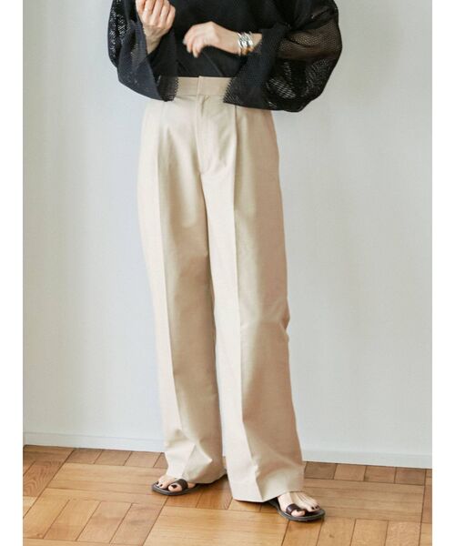 Ungrid（アングリッド）の「センタープレスルーズパンツ（その他パンツ・レディース・チャコールグレー/グリーン/ベージュ・SMALL/MEDIUM）」の9枚目の写真