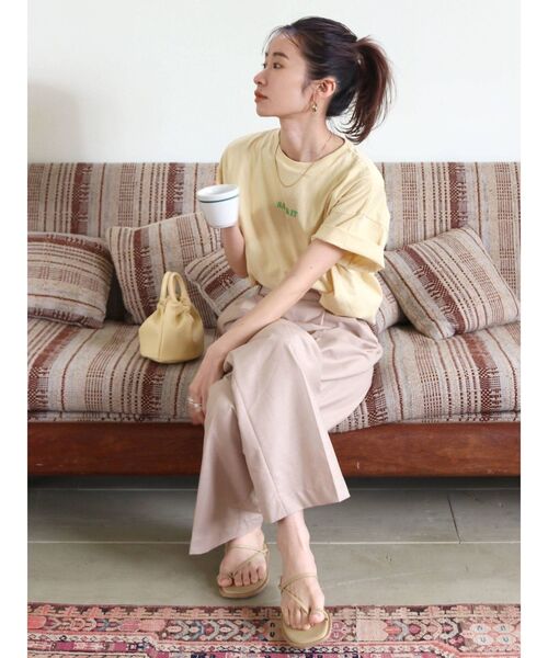 Ungrid（アングリッド）の「センタープレスルーズパンツ（その他パンツ・レディース・チャコールグレー/グリーン/ベージュ・SMALL/MEDIUM）」の10枚目の写真