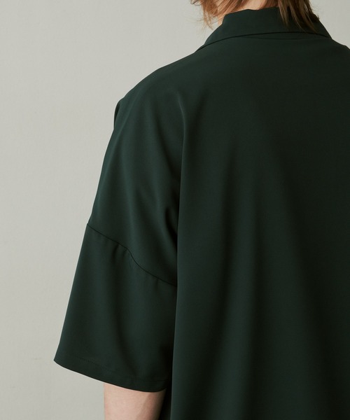 UNSELDs（アンセルズ）の「【UNSELDs アンセルズ】ドロップショルダーS/Sミリタリーシャツ（シャツ/ブラウス・メンズ・ダークグリーン/イエロー/ブラック・M/L）」の14枚目の写真