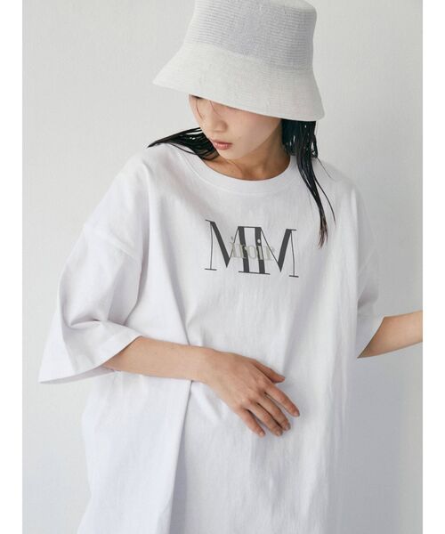 MURUA（ムルーア）の「MIROIR Tシャツ（Tシャツ/カットソー・レディース・ホワイト/その他1・FREE）」の2枚目の写真