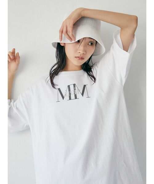 MURUA（ムルーア）の「MIROIR Tシャツ（Tシャツ/カットソー・レディース・ホワイト/その他1・FREE）」の3枚目の写真