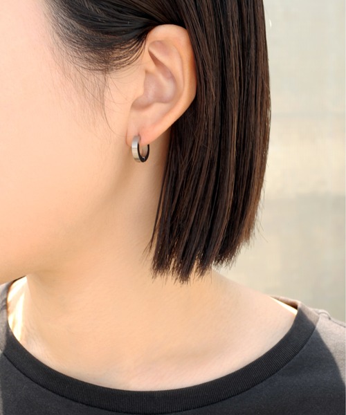 ieLS（イエルズ）の「金属アレルギー対応「ieLS」ステンレス Stainless Steel デザインフープピアス（ピアス（片耳用）・メンズ・その他4/その他2/その他1/その他3・ONE SIZE）」の10枚目の写真