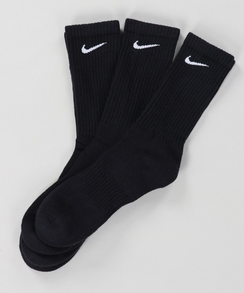 NIKE（ナイキ）の「【NIKE/ナイキ】メンズソックス3足セット/クルー丈クッション厚手ソックス（ソックス/靴下・メンズ・ホワイト/ブラック/その他・25-27）」の4枚目の写真