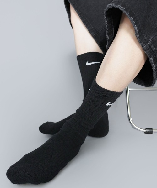 NIKE（ナイキ）の「【NIKE/ナイキ】メンズソックス3足セット/クルー丈クッションソックス（ソックス/靴下・メンズ・ホワイト/ブラック/その他・25-27）」の9枚目の写真