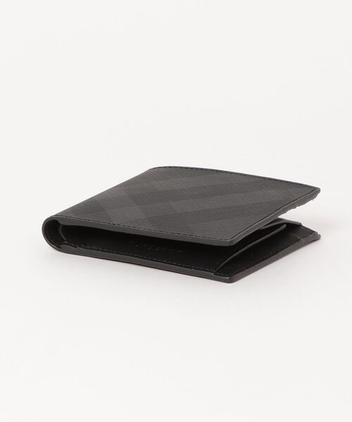 BURBERRY（バーバリー）の「BURBERRY BILL COIN LONDON CHECK BIFOLD WALLET バーバリー ロンドンチェック 二つ折り財布（財布・メンズ・チャコール・FREE）」の3枚目の写真