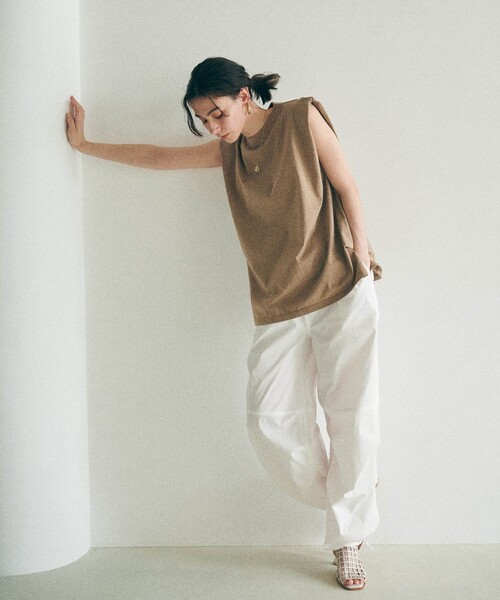 MATURED（マチュアード）の「【MATURED/マチュアード】パラシュートパンツ（その他パンツ・レディース・ホワイト/ブラック・1/2）」の9枚目の写真