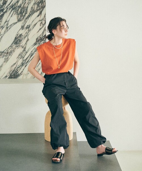 MATURED（マチュアード）の「【MATURED/マチュアード】パラシュートパンツ（その他パンツ・レディース・ホワイト/ブラック・1/2）」の21枚目の写真