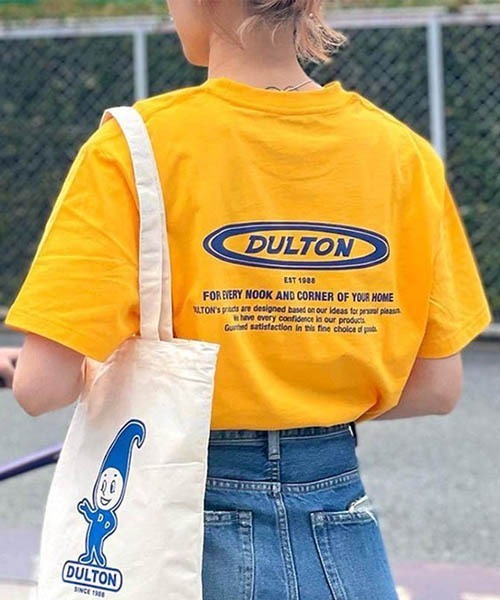 DULTON（ダルトン）の「DULTON T-SHIRT OVAL LOGO/ダルトン Tシャツ オーバル ロゴ（Tシャツ/カットソー・メンズ・ホワイト/ブラック/ネイビー/イエロー・LARGE/SMALL/MEDIUM）」の4枚目の写真