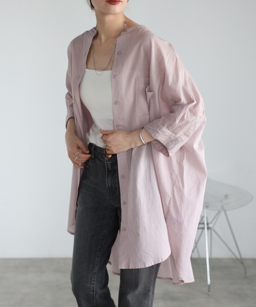 セール】【Fizz/フィズ】 コットンボイルギャザーヨークブラウス