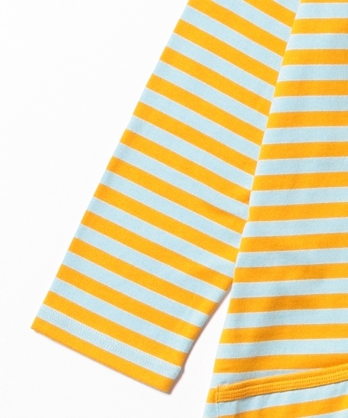 marimekko（マリメッコ）の「marimekko / tiiaボーダーワンピース（ワンピース・レディース・オレンジ/イエロー・X-SMALL）」の5枚目の写真