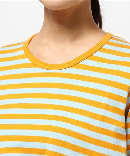 marimekko（マリメッコ）の「marimekko / tiiaボーダーワンピース（ワンピース・レディース・オレンジ/イエロー・X-SMALL）」の11枚目の写真