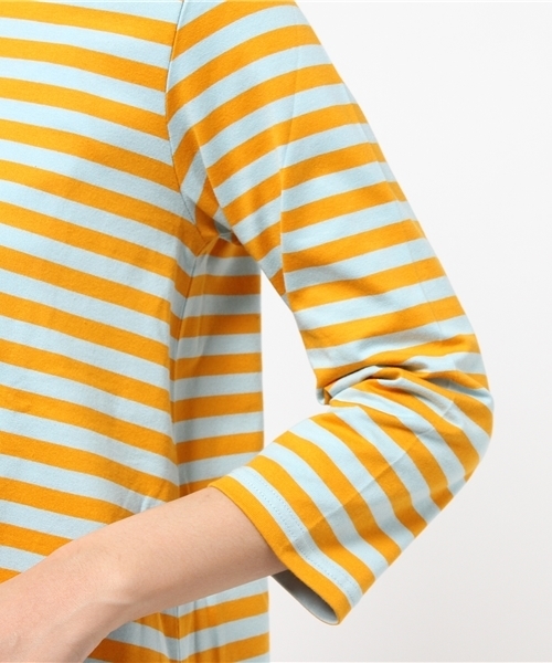 marimekko（マリメッコ）の「marimekko / tiiaボーダーワンピース（ワンピース・レディース・オレンジ/イエロー・X-SMALL）」の10枚目の写真