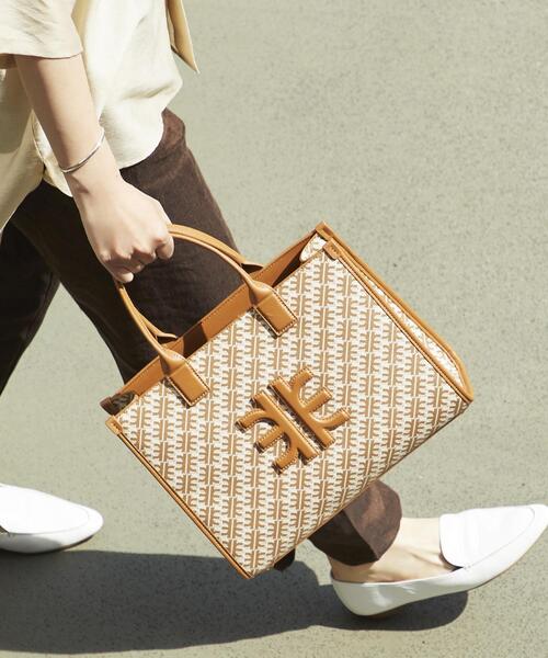 JW PEI(ジェイダブリューペイ)の「<JW PEI>FEI MediumTote(トートバッグ・レディース・ネイビー/ブラウン・FREE)」の1枚目の写真