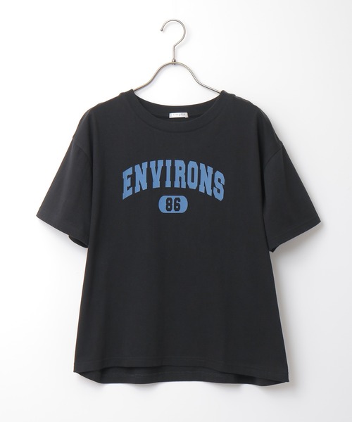 Honeys（ハニーズ）の「カレッジロゴＴシャツ（Tシャツ/カットソー・レディース・パープル/グリーン/ブラウン/ブラック/ホワイト・S/L/M）」の22枚目の写真