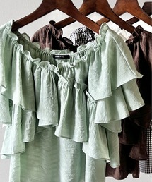 one way | シャーリングクロスブラウス(シャツ/ブラウス)